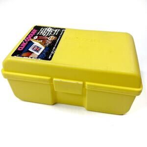 Vintage 1993 Clik Cooler Mini Insulated Juice Box Soda Can Holder Yellow